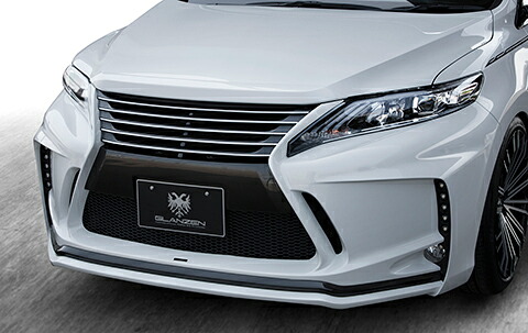 シルクブレイズ ハリアー 60系 ZSU ASU60W AVU65W 後期 3点セット バックフォグ有り FRP 未塗装 GL-60HAM-3PF SilkBlaze GLANZEN グレンツェン