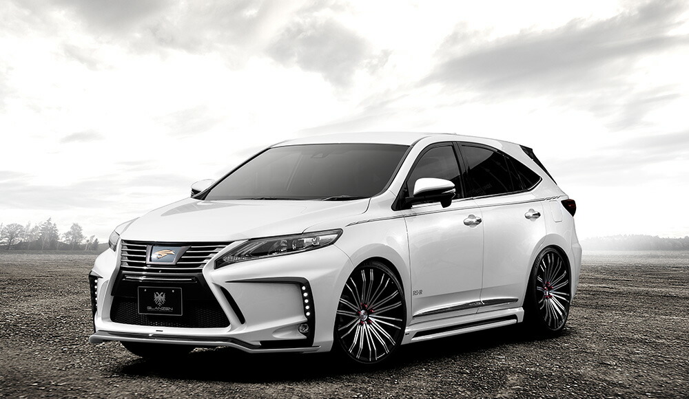 シルクブレイズ ハリアー 60系 ZSU ASU6#W AVU65W 後期 3点セット LEDウィンカー有/バックフォグ無 FRP 未塗装 GL-60HAMP-3PW SilkBlaze GLANZEN グレンツェン
