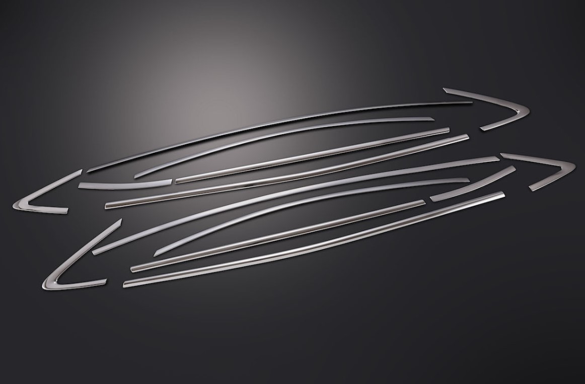 シルクブレイズ 60系 プリウス MXWH6#/ZVW6# サイドウインドウトリム ステンレス SB-60PR-006 SilkBlaze