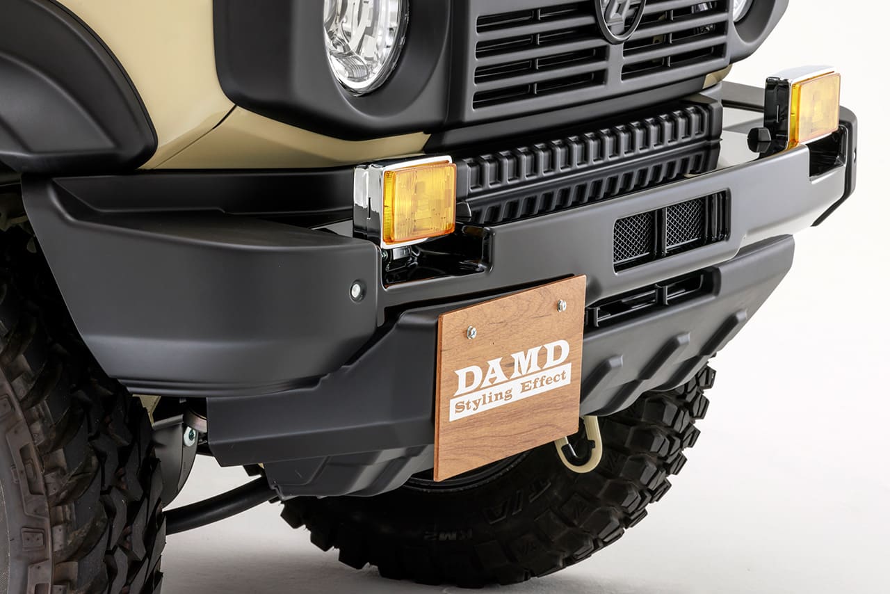 ダムド ジムニーノマド JB74 フロントバンパー 塗装済(マットブラックｘピアノブラック） DAMD little G. TRADITIONAL
