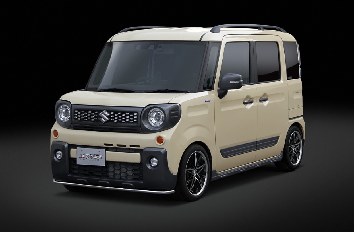 トップライン スペーシアギア MK53系 前期 後期 フロントリップスポイラー ステンレスパイプ TOPLINE METALIP メタリップ