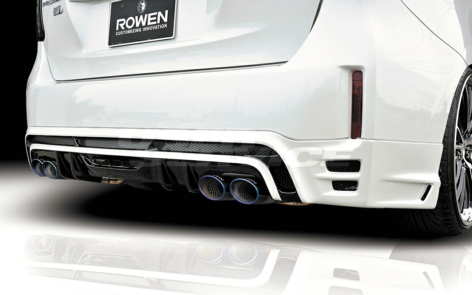 ロウェン プリウスα ZVW40 ZVW41 後期 リアハーフスポイラー RR FRP 未塗装 1T005P00 ROWEN ECO-SPO edition ECO-SPOエディション
