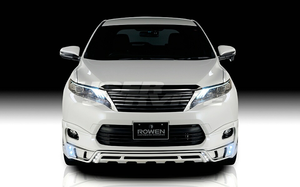 ROWEN ロウェン ハリアー 60系 DAA-AVU65 DBA-ZSU60W 65W 前期 フロントハーフスポイラー withLED　STOPLAMP 未塗装 SVプレミアムエディション SV PREMIUM Edition トミーカイラ 1T017A00｜シンシアモール 店