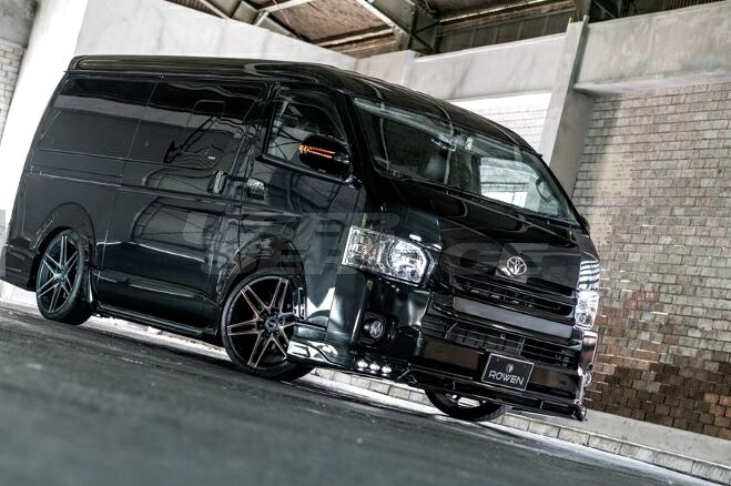 ROWEN ロウェン ハイエース KDH TRH211 ワイド フロントスポイラー 未塗装 プレミアムエディション PREMIUM Edtion トミーカイラ 1T023A00