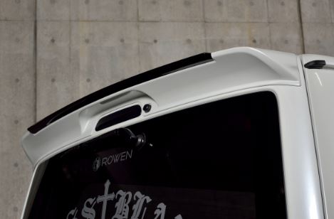 ロウェン ハイエース 200系 KDH20# TRH20# 1型 2型 3型 4型 後期 ルーフスポイラー ABS 塗り分け塗装済 1T019R00## PREMIUM Edtion プレミアムエディション ROWEN 配送先条件有り