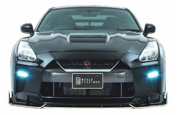 ロウェン GT-R GTR R35 後期 フロントレーシングスポイラー FRP+Wet Carbon 未塗装 1N005A10 ROWEN WORLD PLATINUM ワールドプラチナム｜シンシアモール 店