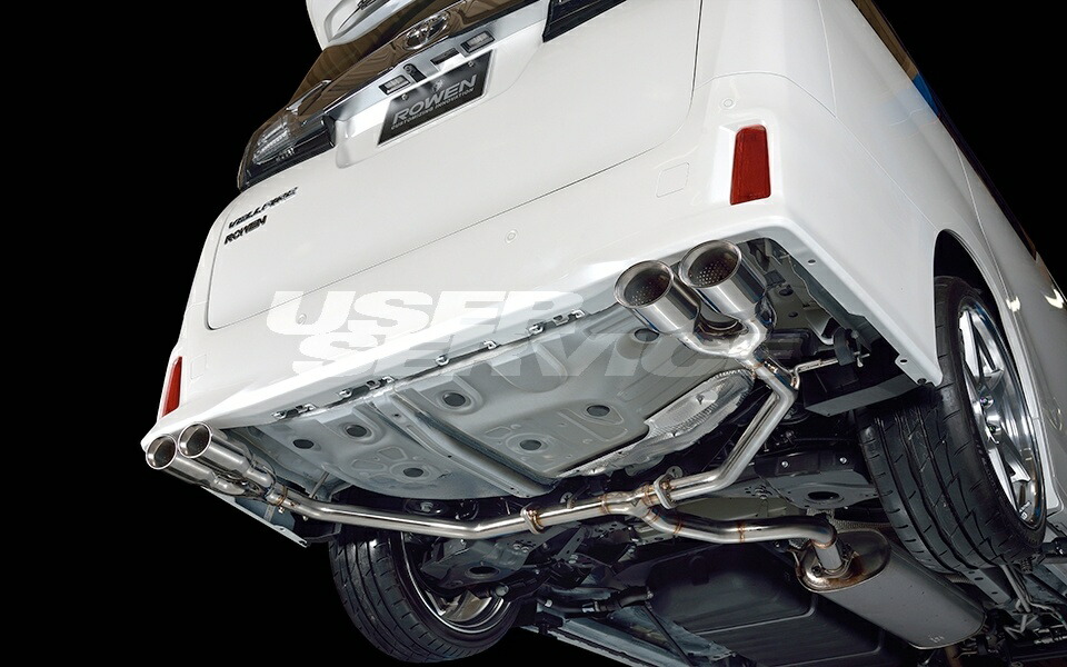 ロウェン ヴェルファイア 30系 前期 PREMIUM01S*チタンテール 純正バンパー専用 マフラー オールステンレス 1T018Z21-H ROWEN JAPAN PREMIUM ジャパンプレミアム