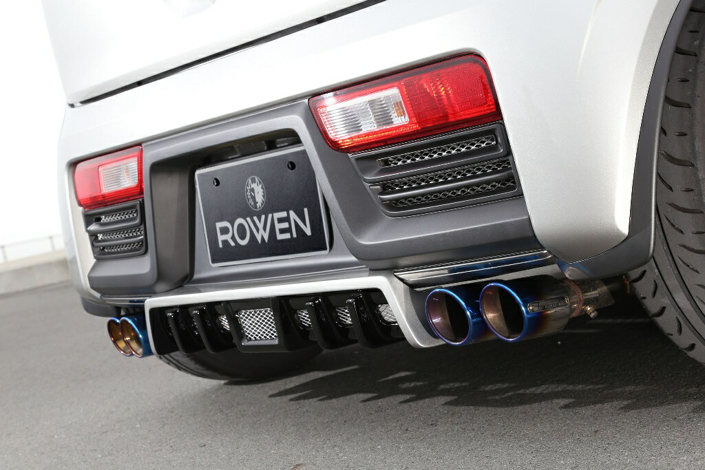 破格値下げ 排気系パーツ Ha36s アルトターボrs アルトワークス ロウェン 4wdは不可 Rowen 1k001z01 チタンカラーテール マフラー W左右出し 両側f76真円 Www Wbnt Com