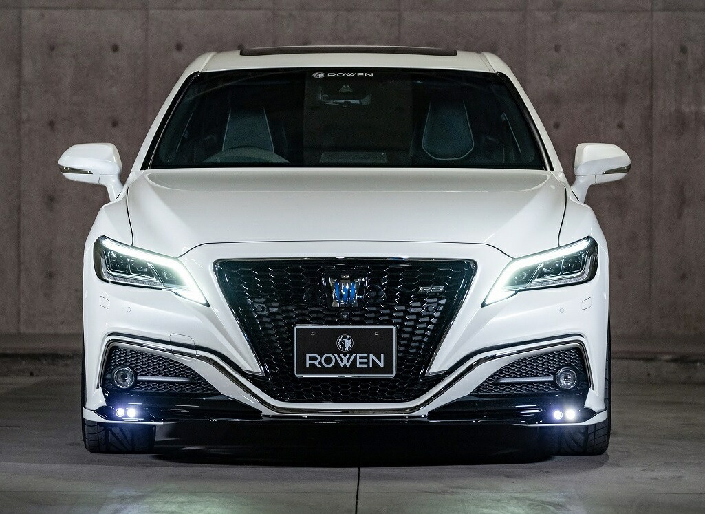 ロウェン クラウン 220系 AZSH20 ARS220 GWS224 フロントスポイラー with LED SPOT LAMP FRP 単色塗装 1T036A00# ROWEN JAPAN PREMIUM ジャパン プレミアム｜シンシアモール 店