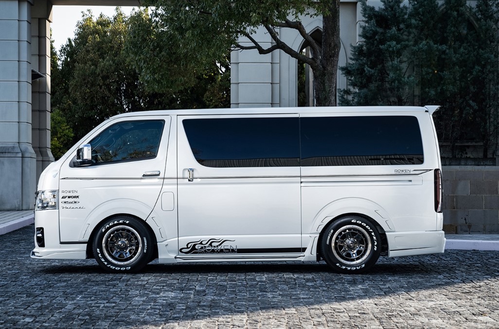 ロウェン ハイエース 200系 GDH20# TRH20# 6型 サイドスパッツセット ABS 未塗装 2T019J10 ROWEN PREMIUM Edtion プレミアムエディション｜シンシアモール 店