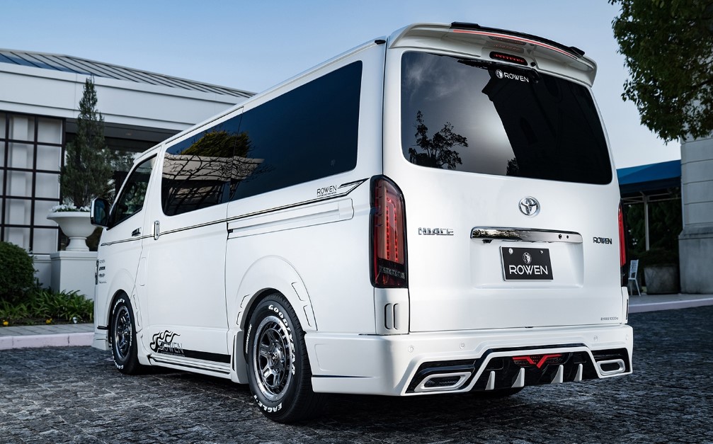 ロウェン ハイエース 200系 GDH20# TRH20# 6型 リアコーナーパネル ABS 未塗装 1T019D00 ROWEN PREMIUM Edtion プレミアムエディション