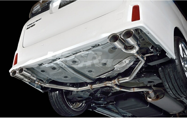 ロウェン ヴェルファイア 30系 前期 PREMIUM01S ハイブリッド カーボンテール 純正バンパー専用 オールステンレス 1T018Z22-H ROWEN JAPAN PREMIUM ジャパンプレミアム