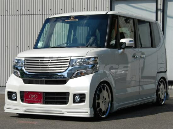 バタフライシステム N BOXカスタム JF1 フロントハーフスポイラー 付加タイプ 未塗装 グランツ 個人宅発送追金有