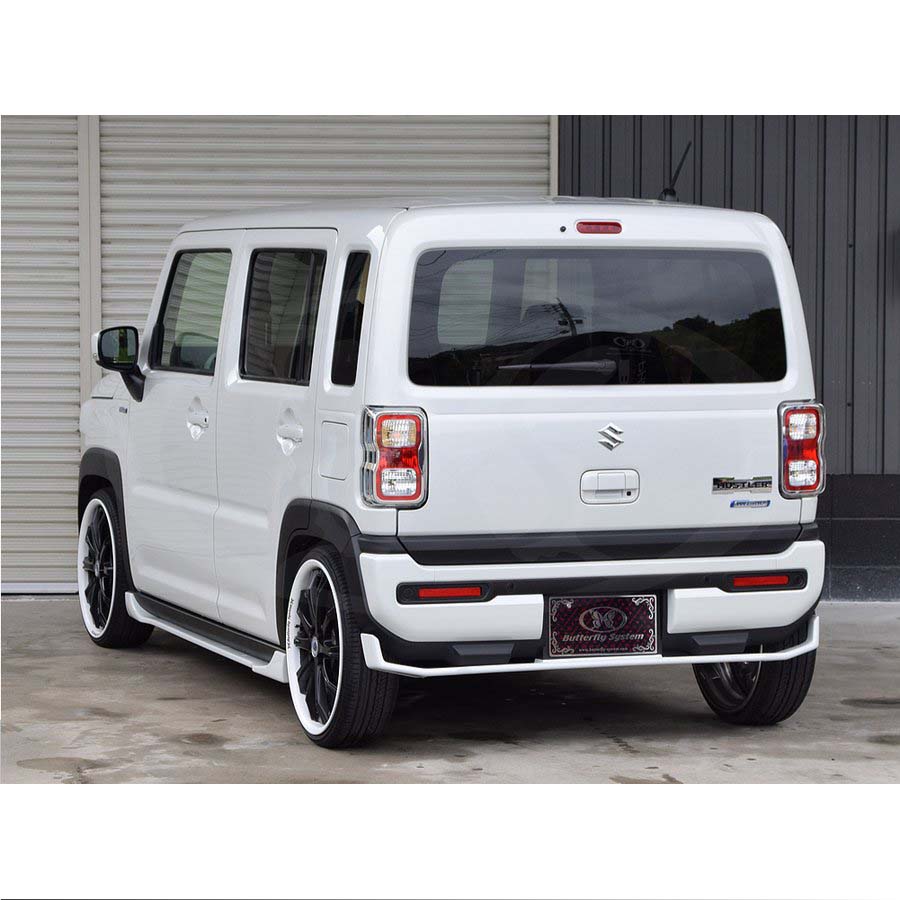 バタフライシステム ハスラー MR52S MR92S リアフラップスポイラー 付加タイプ FRP 未塗装 Butterfly System GLANZ FLAP グランツ フラップ