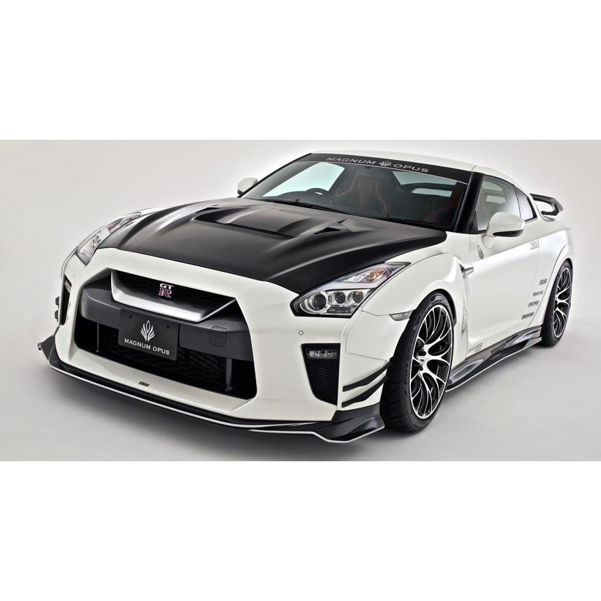 バリス GT-R R35 フロントワイドフェンダー+エクステンションカバー FRP 未塗装 VANI239F VARIS 18 Ver.