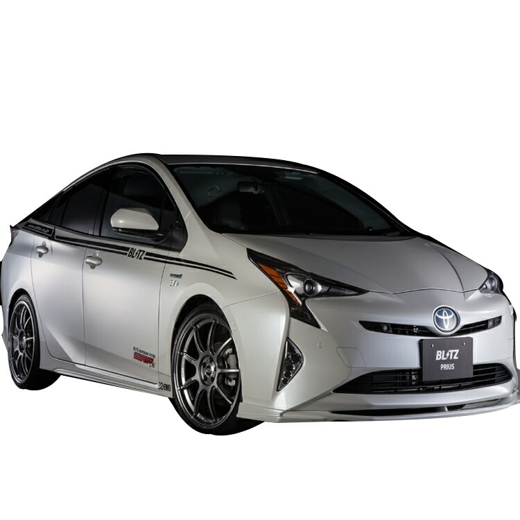 ブリッツ プリウス ZVW50 ZVW51 ZVW55 フロントリップスポイラー FRP 未塗装 60208 BLITZ AERO SPEED R-CONCEPT 直|シンシアモール 店