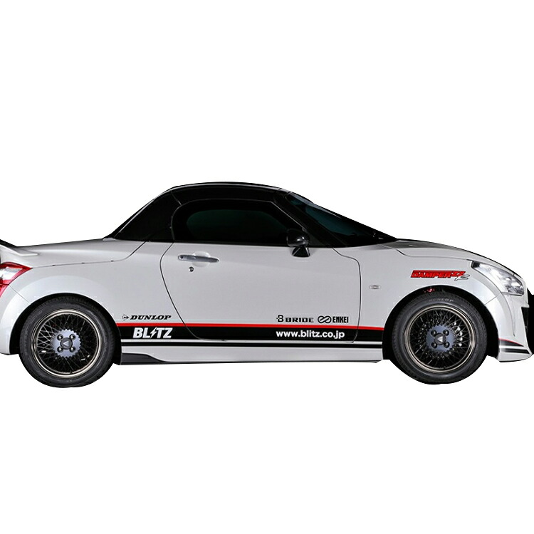 ブリッツ コペン LA400K サイドスカート FRP 未塗装 60184 BLITZ AERO SPEED R-CONCEPT｜シンシアモール 店