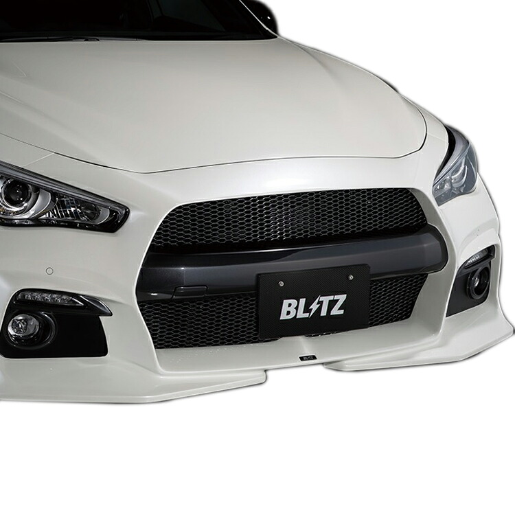ブリッツ スカイライン スカイライン 400R RV37 後期 フロントバンパースポイラー FRP製 未塗装 60364 BLITZ AERO SPEED R-CONCEPT 直