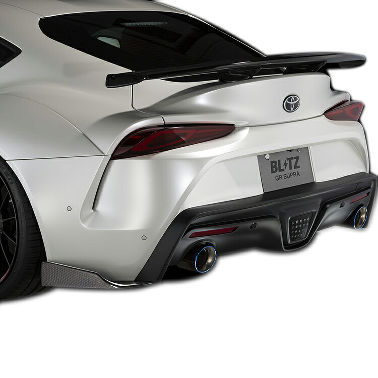 ブリッツ GRスープラ DB82 リアバンパーフィン カーボン製 未塗装 60405 BLITZ AERO SPEED R-CONCEPT 直