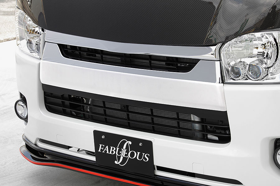 楽天市場】ハイエース200系 4-5型 フロントグリルガーニッシュ