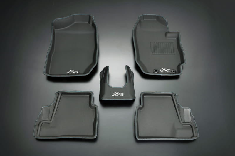 ムーンフェイス ジムニー シエラ JB74W アクティブ3Dフロアマット ブルースティッチ OMA01BJ MOONFACE画像