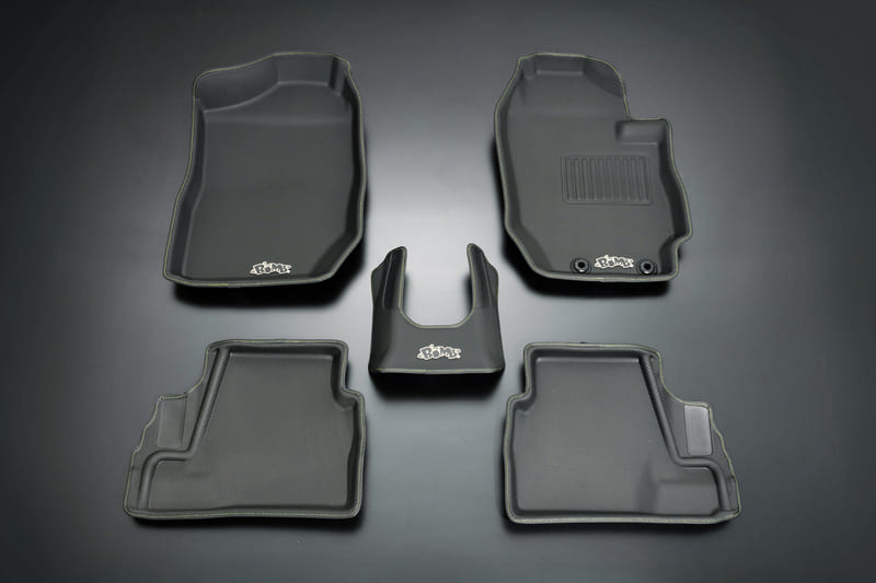 ムーンフェイス ジムニー シエラ JB74W アクティブ3Dフロアマット イエロースティッチ OMA01YJ MOONFACE画像