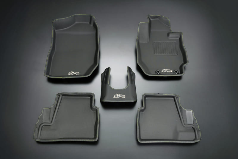 ムーンフェイス ジムニー シエラ JB74W アクティブ3Dフロアマット イエロースティッチ OMA02YJ MOONFACE画像