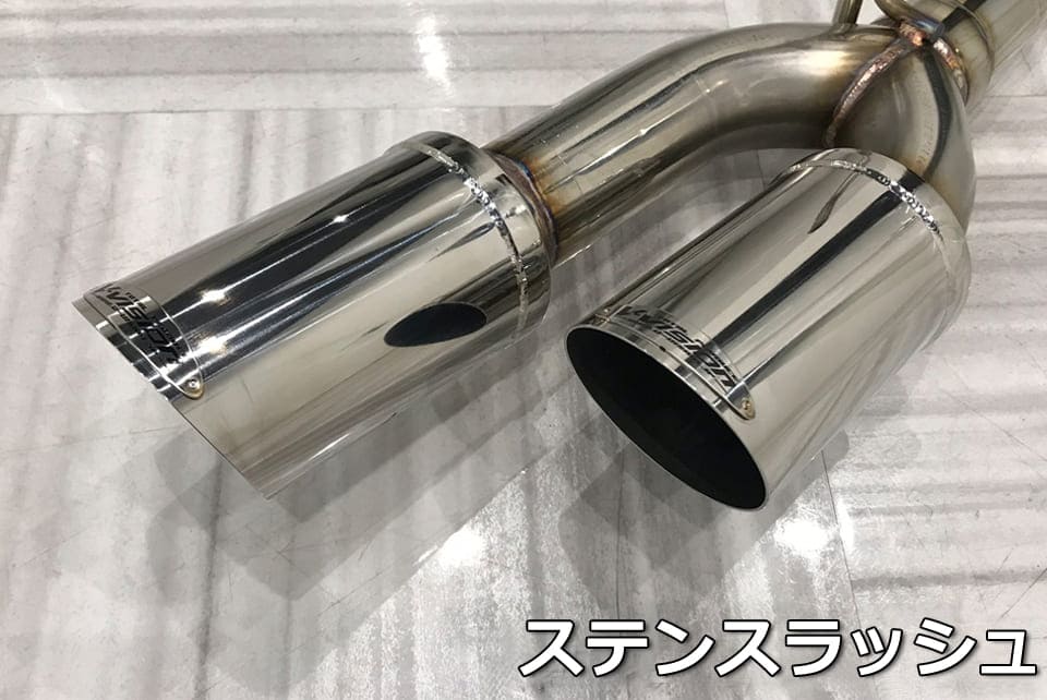 ブイビジョン ジムニーシエラ JB74W 左右2本出し サイドマフラー ステンスラッシュ V-VISION