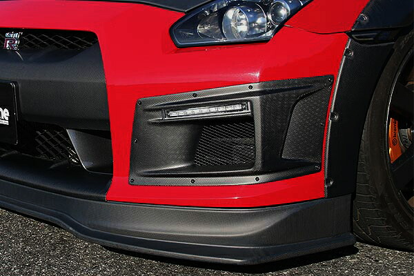 チャージスピード GT-R R35 フロントバンパーダクト カーボン 艶消しUVカットクリアー塗装済 CHARGE SPEED BottomLine ボトムライン｜シンシアモール 店