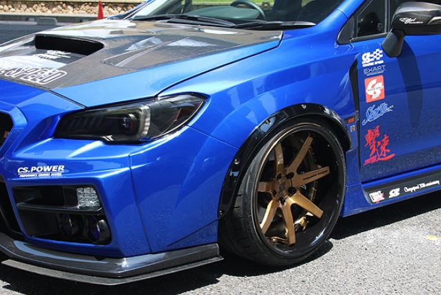 チャージスピード WRX S4 VAB VAG A-G型 CSオーバーフェンダー フロント用 片側 30mmワイド CHARGESPEEDフロントブリスターワイドフェンダー専用 カーボン｜シンシアモール 店