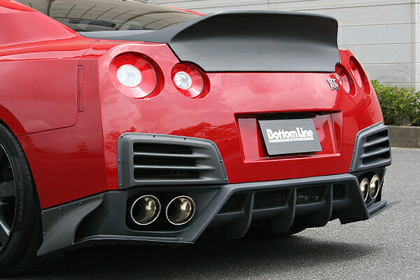 チャージスピード GT-R R35 リアディフューザー with ボトムライン アンダースポイラー ALLカーボン 艶消しUVカットクリア塗装済 CHARGE SPEED BottomLine ボトムライン