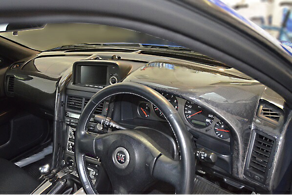 チャージスピード GT-R BNR34 ダッシュボードカバー FRP 未塗装 CHARGE SPEED|シンシアモール 店