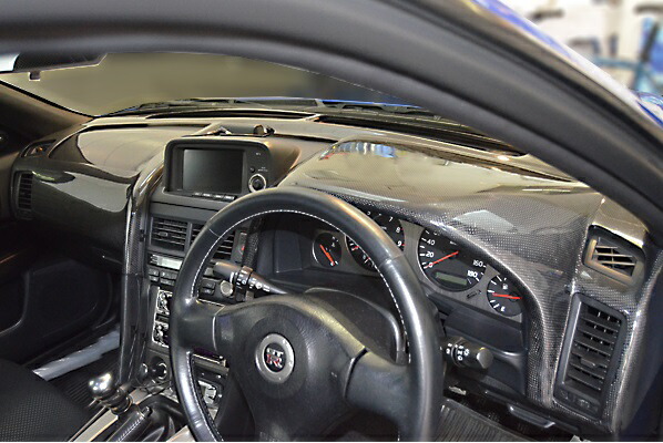 チャージスピード GT-R BNR34 ダッシュボードカバー FRP 未塗装 CHARGE SPEED|シンシアモール 店