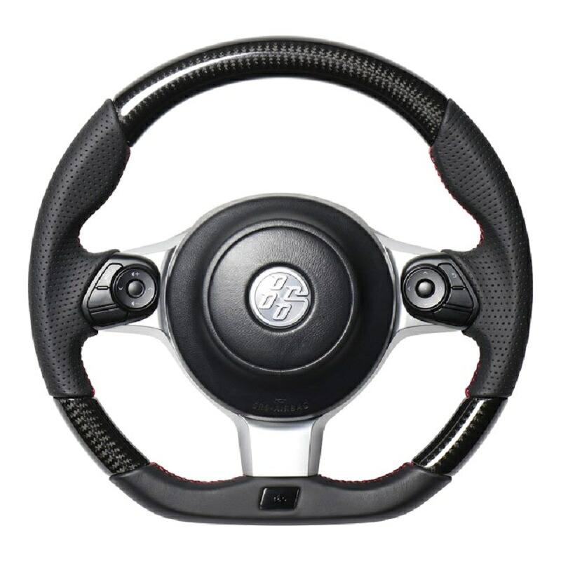 レアル BRZ ZD8 ステアリング エンブレムタイプ GRM-BKC-RD REAL オリジナルシリーズ|シンシアモール 店