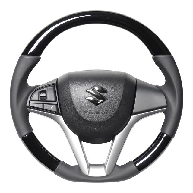 レアル スペーシア MK53S ステアリング SZC-PBW-BK REAL オリジナルシリーズ