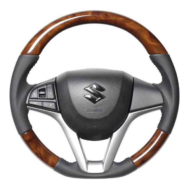 レアル スペーシア カスタム MK53S ステアリング SZC-42BRW-BK REAL オリジナルシリーズ