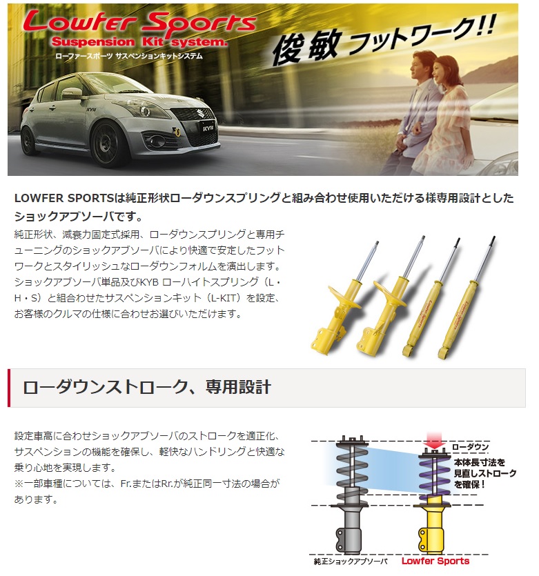 カローラフィールダー 2012/05〜 4WD用LowferSports KIT-