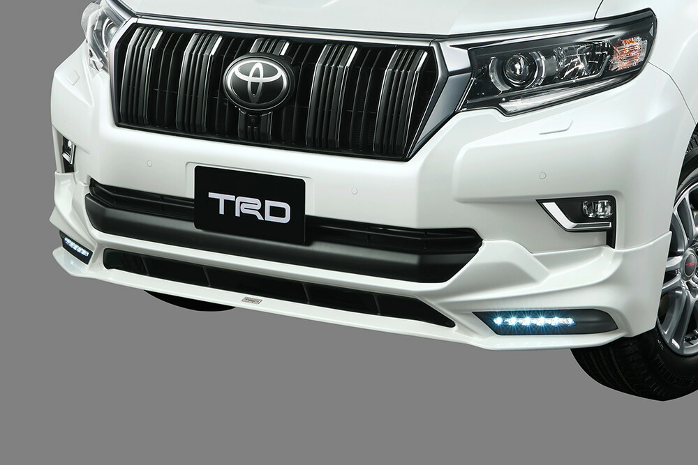 ティーアールディー ランドクルーザープラド 150系 GDJ150W 151W / TRJ150W フロントスポイラー LED付 樹脂(PPE) 未塗装 MS341-60002-NP TRD|シンシアモール 店