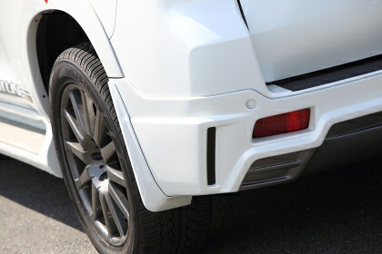 ジャオス プラド 150系 リヤスプラッシュガード JAOS リヤハーフスポイラー付車用 FRP 未塗装 B078066R JAOS
