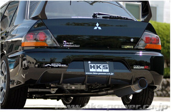 エッチケーエス ランサーエボリューションIX、IX MR ランエボ GH-CT9A マフラー 31025-AM003 HKS Hi-Power SPEC-R ハイパワースペックR