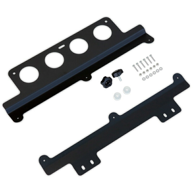 アピオ ジムニー JB64 JB74 ペリカンモールパネル用 マウントブラケット単品 ※モールパネル別売 ブラケット材質：スチール（サテンブラック塗装） 4040-70 APIO
