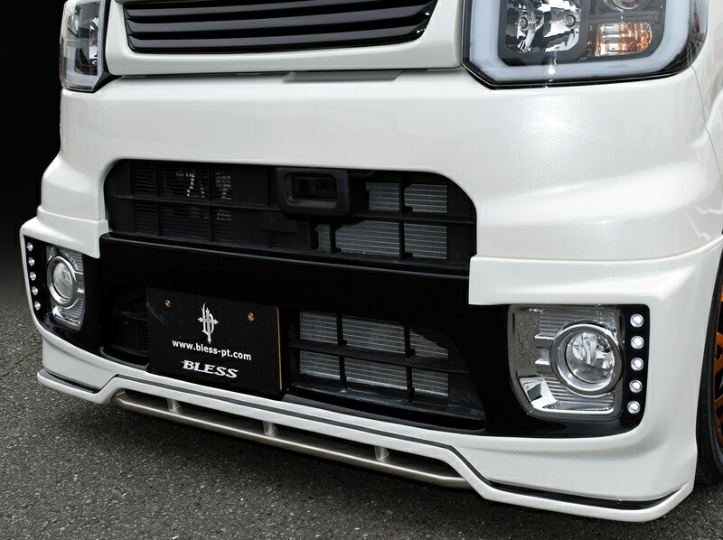 ブレス クリエイション ウェイク ウエイク LA700S LA710S フロントハーフスポイラー ver2 LEDライトセット 未塗装 DWK-01-003 BLESS CREATION