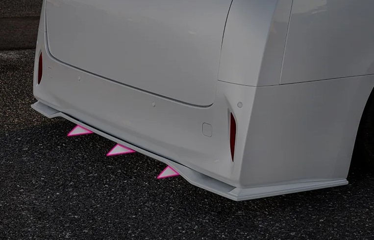 クール レーシング 40系アルファード AGH40W リアサイドディフューザーフィン FRP 未塗装 KUHL RACING KR-40ARR