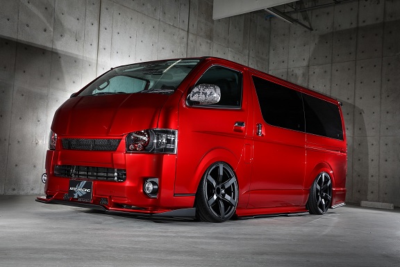 クール レーシング ハイエース 200系 フロントハーフスポイラー SG ストロンググレード FRP 未塗装 KUHL RACING 200V-SS