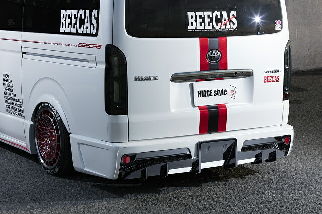 BEECAS ハイエース 200系 4型 標準車 リアバンパー ビーキャス 配送先法人住所のみ K-BREAK ケイブレイク