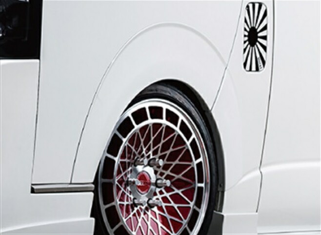 BEECAS ハイエース 200系 1 2 3 4型共通 標準車 ワイド車共通 アーチ下げオーバーフェンダー2 ver2 ビーキャス 配送先法人住所のみ K-BREAK ケイブレイク