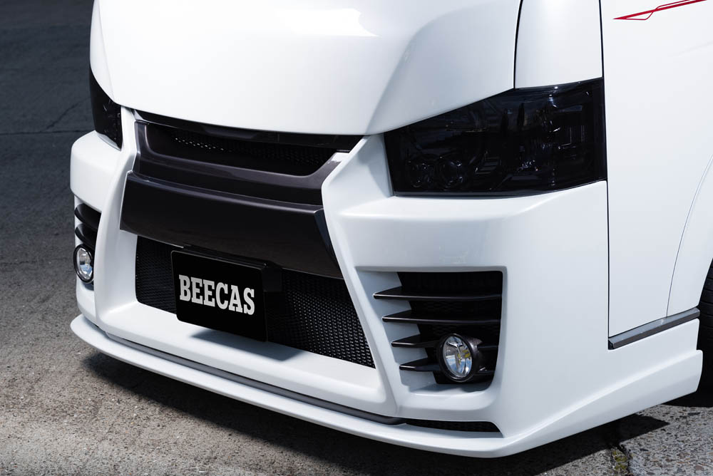 BEECAS ハイエース 200系 4型 標準車 ブラックネット ビーキャス 配送先法人住所のみ K-BREAK ケイブレイク