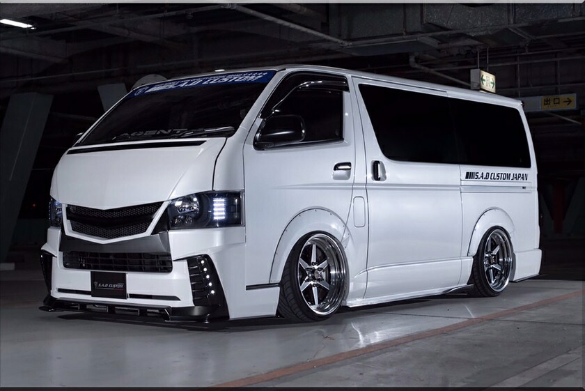 ハイエース 200系 4型 3点セット キット 未塗装 SADカスタムジャパン S.A.D CUSTOM JAPAN AGENT エージェント