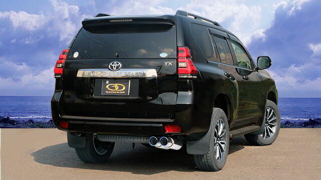 ランクルプラド CBA-TRJ150W 3BA-TRJ150W マフラー フルサイズ センター付 GVE-029BL GANADOR ガナドール Vertex 4WD SUV