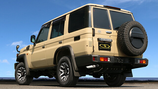 ランドクルーザー70 ランクル70 3DA-GDJ76W マフラー リアピースのみ GDS-172 GANADOR ガナドール Vertex 4WD SUV